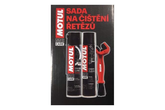 Motul sada na čištění řetězů - C1, C2+ a kartáč