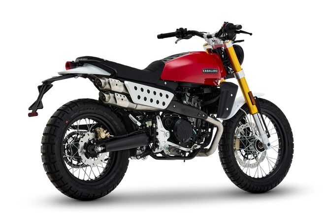 Motocykl Fantic Caballero 500 Scrambler - červená / 2025