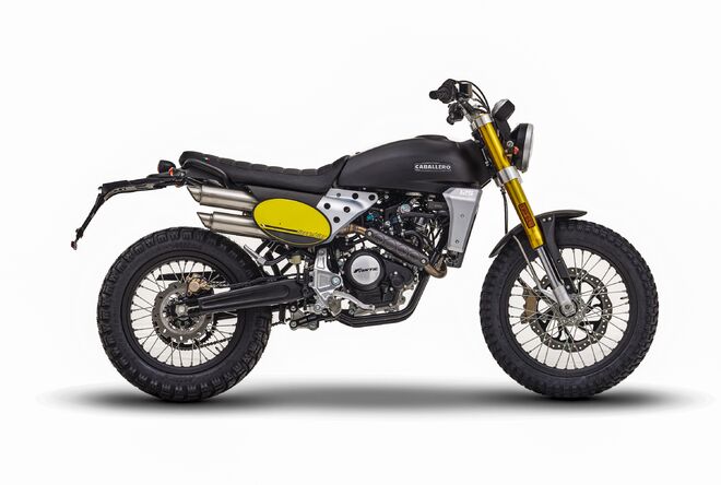 Motocykl Fantic Caballero 125 Scrambler - černá / 2023 Motocykl Fantic Caballero 125 Scrambler - černá / 2023