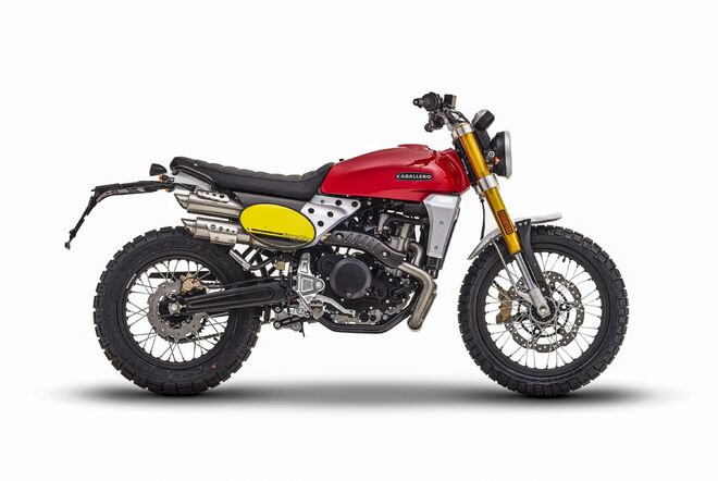 Motocykl Fantic Caballero 500 Scrambler - červená / 2024