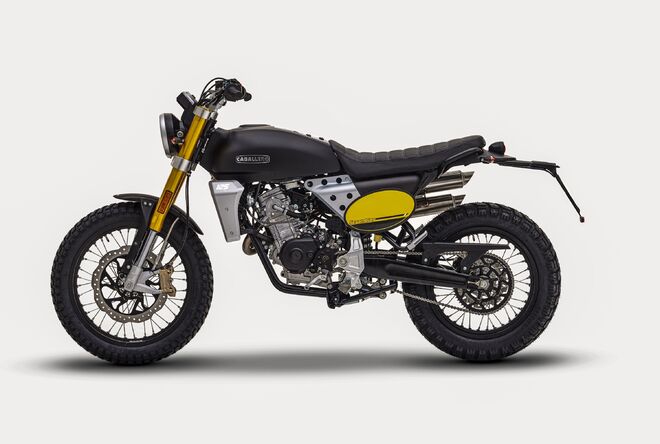 Motocykl Fantic Caballero 125 Scrambler - černá / 2023 Motocykl Fantic Caballero 125 Scrambler - černá / 2023