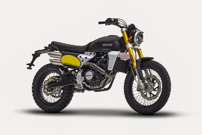 Motocykl Fantic Caballero 125 Scrambler - černá / 2023 Motocykl Fantic Caballero 125 Scrambler - černá / 2023